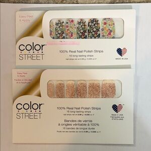 Color Street Floral and Sparkle Nail Strips